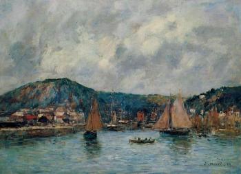 Eugene Boudin : Cherbourg, the Port